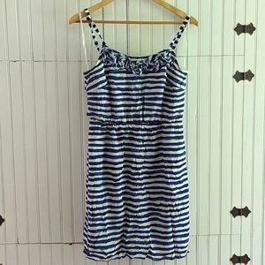 LOFT watercolor stripe dress 6